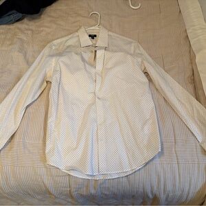 Men's White Polka Dot Shirt